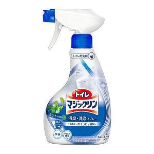 KAO Чистящее и дезодорирующее пенящееся средство "Magiсclean" для туалета с ароматом мяты (спрей, для предотвращения загрязнений) 380 мл