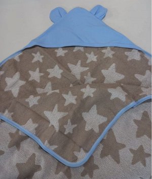 Лапушка Полотенце махровое детское цвет Голубой(мышонок) 90*90 см