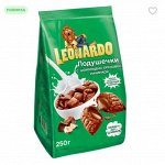 «Leonardo», готовый завтрак «Подушечки с шоколадно-ореховой начинкой», 250 г