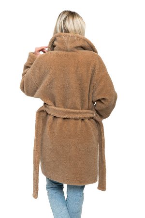 Пальто стильное из верблюжьей шерсти ELEGANT FUR CAMEL, цвет Camel цвет КОРИЧНЕВЫЙ