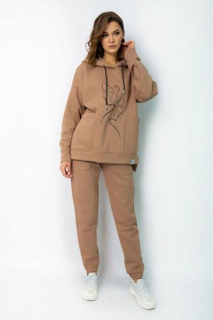Худи Kivviwear 4057 капучино/принт
