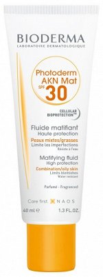 Биодерма Матирующая эмульсия AKN SPF 30, 40 мл