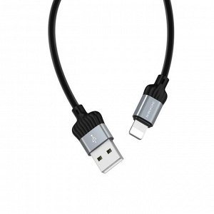 Кабель Borofone BX28 Dignity, USB - Lightning, 3 А, 1м, ПВХ, красный