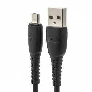Кабель BYZ BC-026m, USB - microUSB, 5 А, 2 м, черный