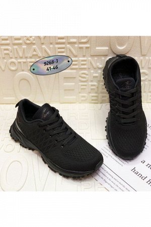 Мужские кроссовки 9268-3 черные