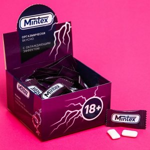 Жевательная резинка " Mintex " 1,36 г., вкус: мята (в коробке 50 шт.)