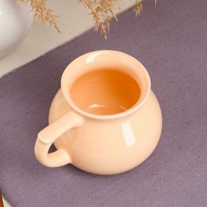 Чашка "Инжир", персиковая, керамика, 0.3 л