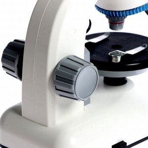 Эврики Игровой набор «Лабораторный микроскоп», вращающийся объектив с подсветкой, увеличение X40, 100, 400