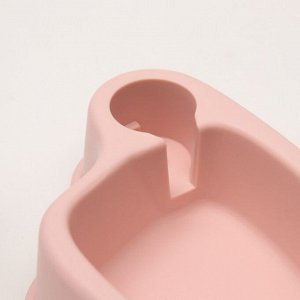 Миска «Медленное кормление», от переедания, розовая, 33 х 18 х 17,5 см, 150 мл