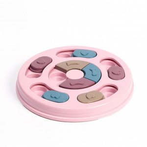 Игрушка интеллектуальная для лакомств, 14 х 3 см, розовая