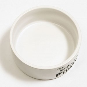 Миска керамическая с объемным рисунком "Food", 10 х 4,5 см, белая