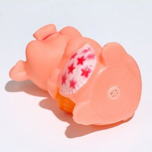 Игрушка пищащая "Веселая свинка - Малыш" для собак, 9 см