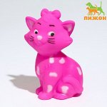 Игрушка пищащая &quot;Кошечка&quot; для собак, 10 см, розовая