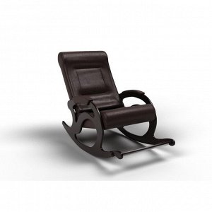 Кресло-качалка «Тироль», 1320 ? 640 ? 900 мм, экокожа, цвет венге