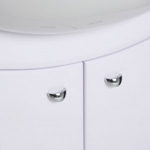 Комплект мебели Тура 60: тумба с раковиной + шкаф-зеркало