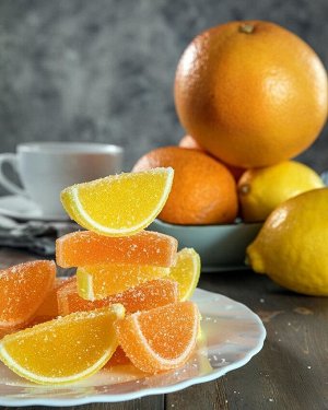Цитрусовые мармеладки с глюкозой