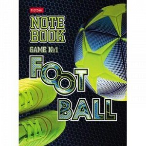 Бизнес-блокнот А6 112х151 мм 80л клетка "FOOTBALL" 3D лак (070744) 25677 {Россия}