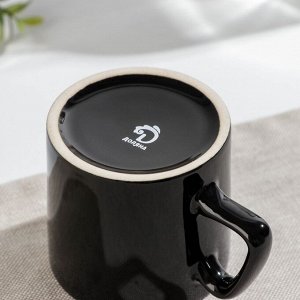 Кружка Доляна Coffee break, 200 мл, цвет чёрный