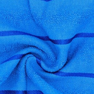 Полотенце махровое 50*80 Перфект, цвет лазурно синий, 380г/м хл 100%