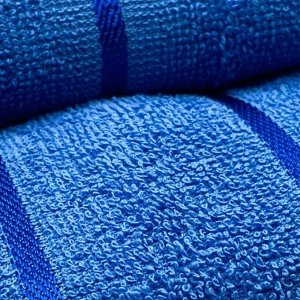 Полотенце махровое 70*130 Перфект, цвет лазурно синий, 380г/м хл 100%