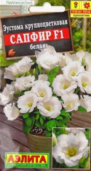 Эустома Сапфир Белая F1 (Код: 84956)