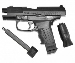 Пистолет пневм. Walther CP 99 Compact (чёрный с чёрн. рукояткой)