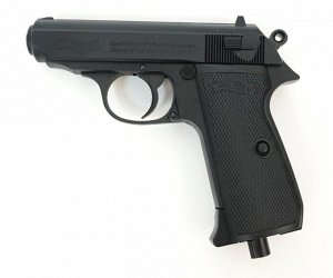 Пистолет пневм. Walther PPK/S (чёрный с чёрн. рукояткой)