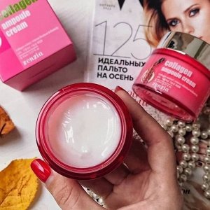 Jigott Ампульный крем с коллагеном для лица Zenzia Collagen Ampoule Cream