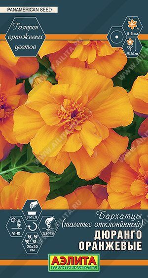 Бархатцы Дюранго оранжевые (Код: 89502)