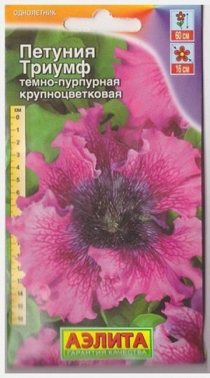 Петуния Триумф Темно-пурпурная F1 (Код: 4068)