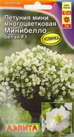 Петуния Минибелло белая F1 (Код: 86411)