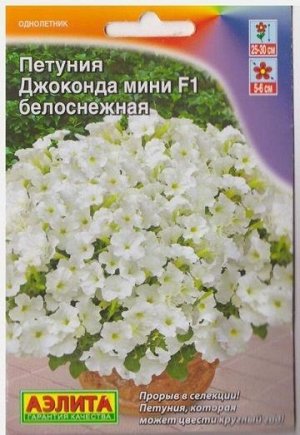 Петуния Джоконда мини F1 Белоснежная (Код: 73363)