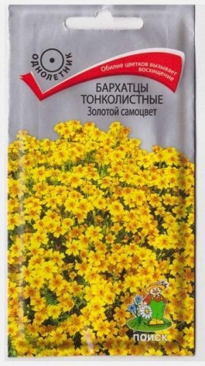 Бархатцы тонколистные Золотой Самоцвет (Код: 16568)