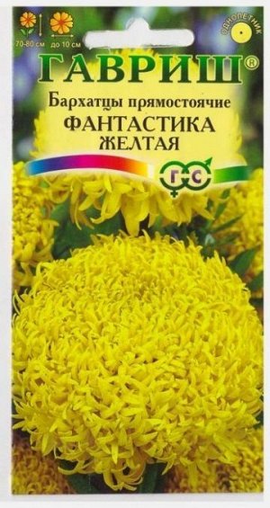 Бархатцы Фантастика Желтая (Код: 69135)