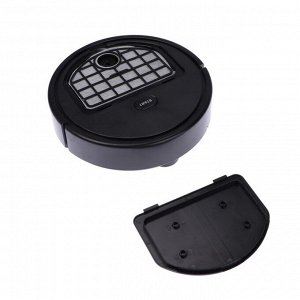 Робот-пылесос Luazon LVC-101, сухая уборка, 0.4 л, от USB, 5 Вт, 1200мА/ч, чёрный