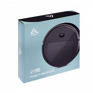 Робот-пылесос Luazon LVC-101, сухая уборка, 0.4 л, от USB, 5 Вт, 1200мА/ч, чёрный