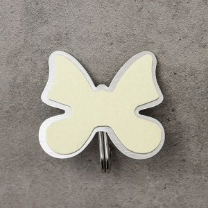 Набор крючков на липучке  «Бабочки», 3 шт, металлические