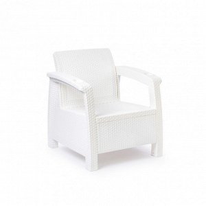 Кресло «Ротанг», 73 ? 70 ? 79 см, без подушки, цвет белый