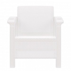 Кресло «Ротанг», 73 ? 70 ? 79 см, без подушки, цвет белый