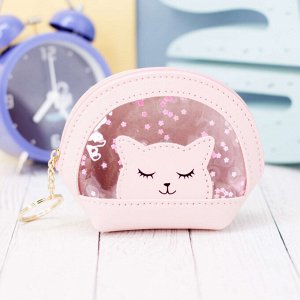 Кошелёк "Smiling sleeping cat", pink