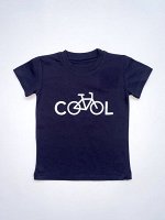 Футболка детская темно-синего цвета &quot;COOL&quot; (супрем)