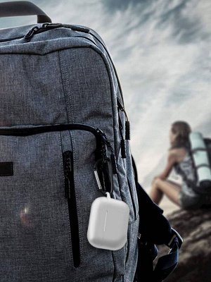 Силиконовый чехол для наушников Apple AirPods PRO и AirPors PRO 2 с карабином