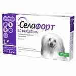 Селафорт Капли противопаразитарные д/соб 2,6-5кг 30мг 0,25мл (1/1)