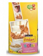 Friskies сухой корм для котят Курица+Молоко+Овощи 2кг АКЦИЯ!