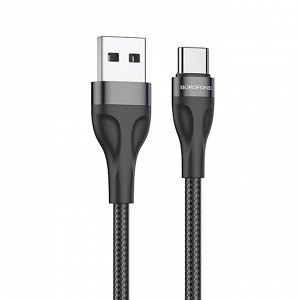 Кабель USB - Type-C Borofone BX61  100см 3A (black)