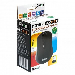 Мышь оптическая беспроводная Dialog Pointer MROP-05U (black)