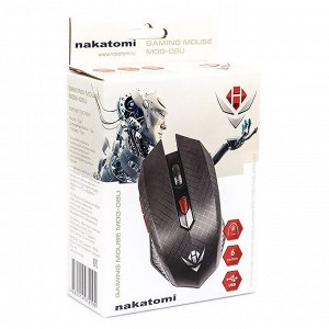 Мышь оптическая Nakatomi Gaming mouse MOG-08U (black) игровая