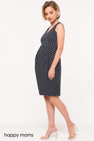 Happy moms Платье для беременных черно белое