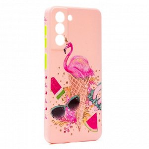 Чехол-накладка - SC246 для "Samsung SM-G991 Galaxy S21" (003) (pink)