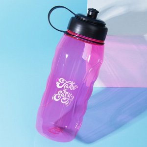 Бутылка для воды пластиковая Take it easy, 1.1 л
